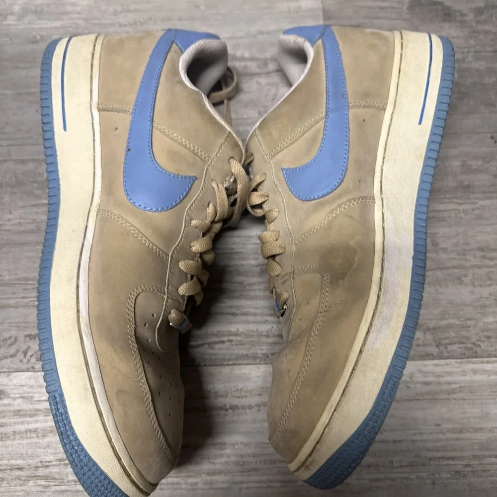 Nike Air Force 1 Low '07 AF1 Linen University Blue Men 12 2006 Shoes 315122-241